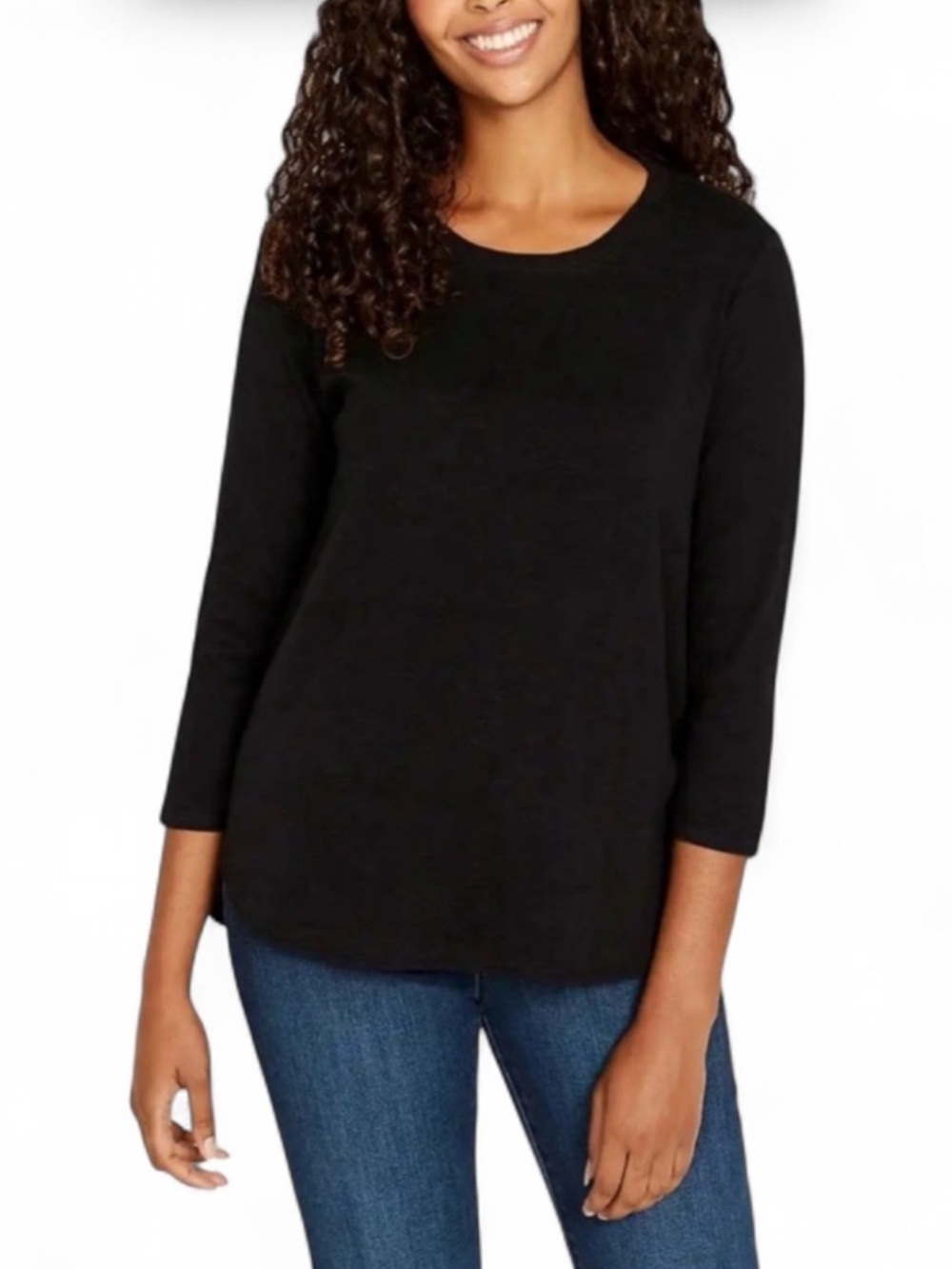 Kirkland Signature Cotton Slub 3/4 Sleeve Tee XXL